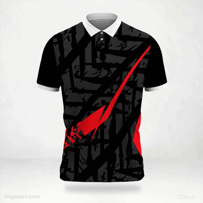 Black and Red Fragment Jersey design