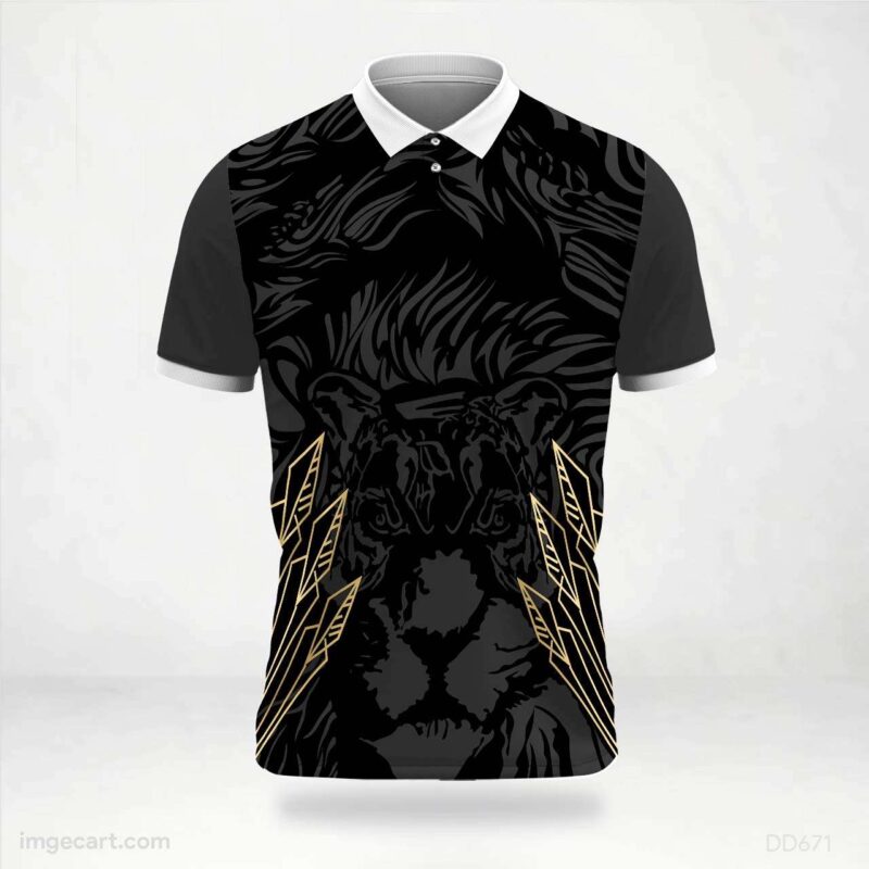 Black Lion Graphic Jersey design