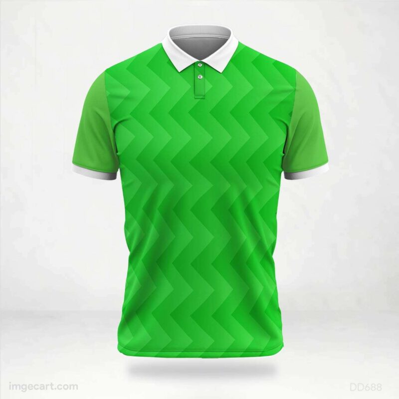Green Chevron Jersey design