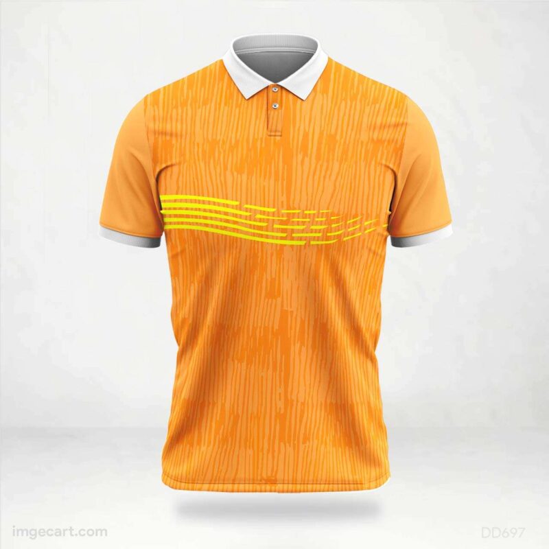 Orange and Yellow Lines Jersey design