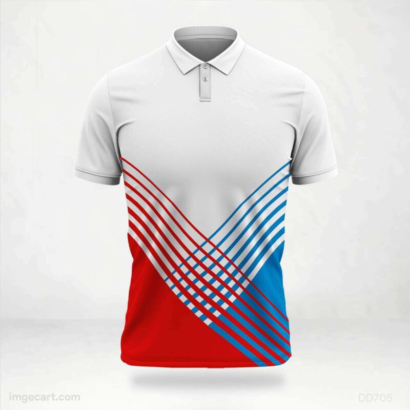 Red and Blue Stripes Jersey design