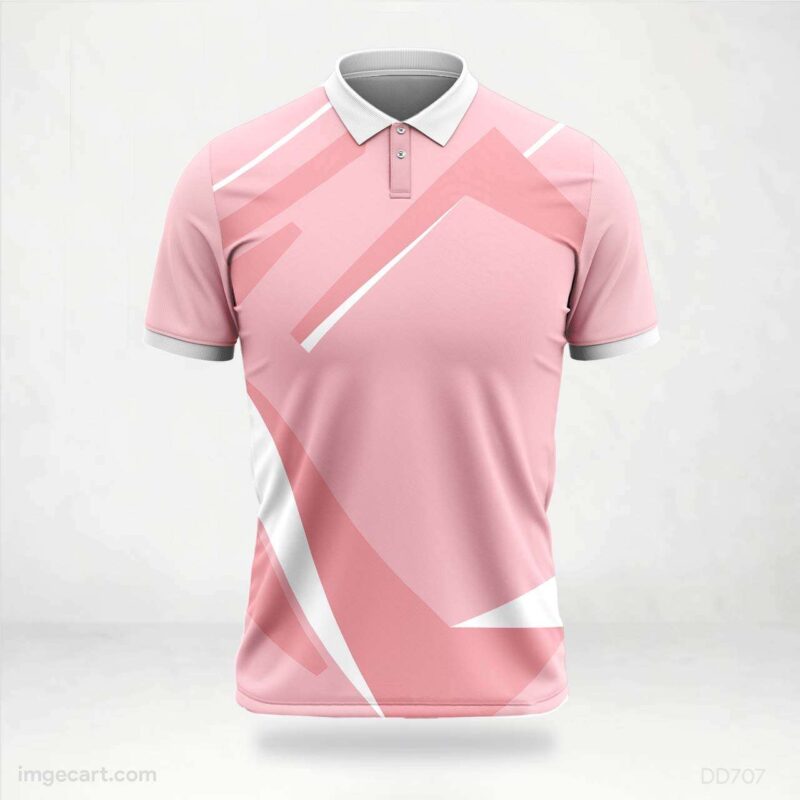 Pink and White Shapes Jersey design