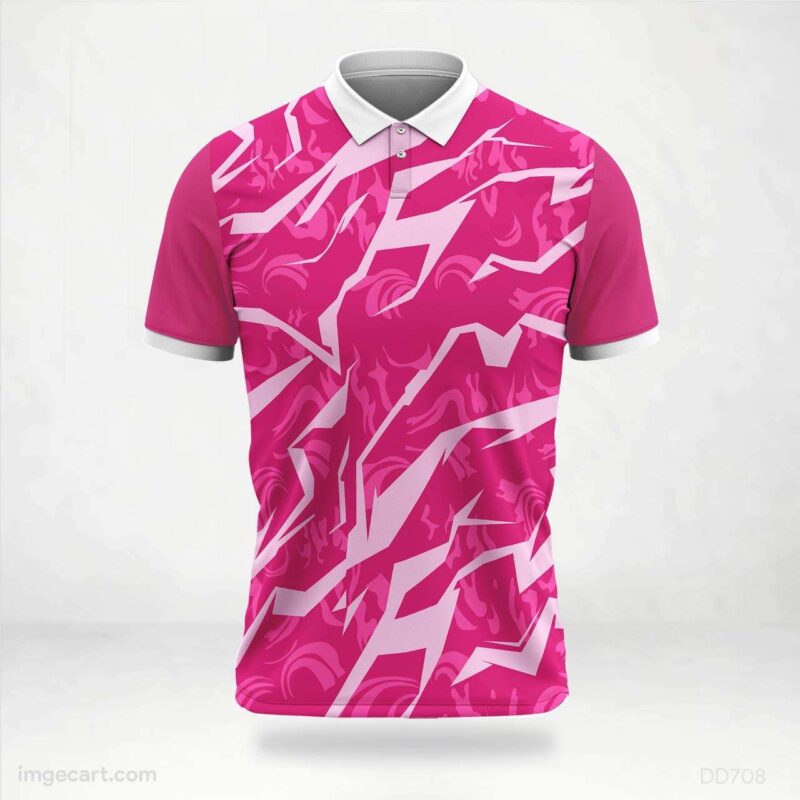 Pink Abstract Pattern Jersey design