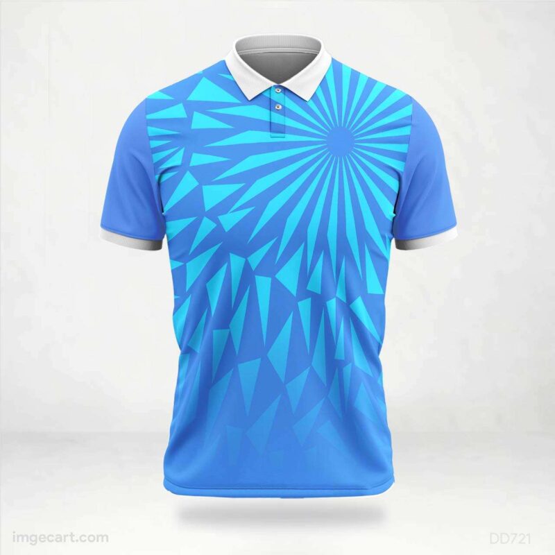 Blue Burst Jersey design