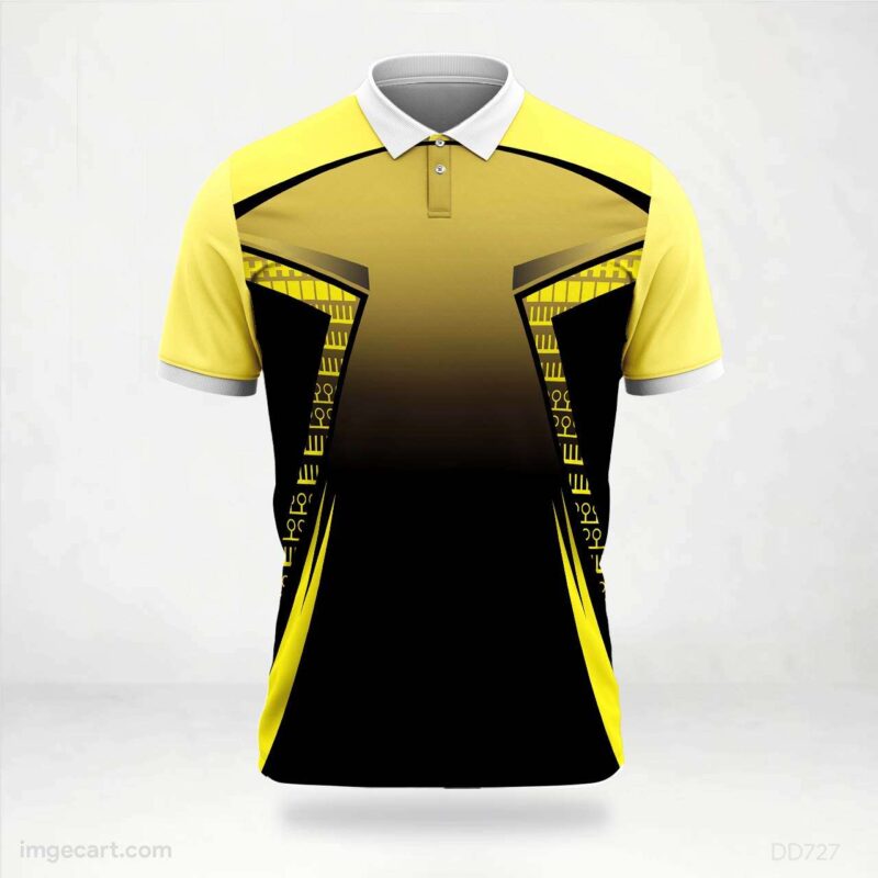 Yellow and Black Pattern Jersey design