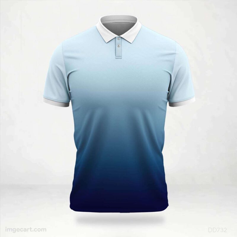 Blue Gradient Jersey Design
