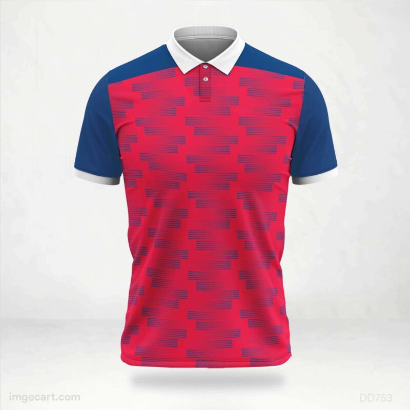Red and Blue Lines Jersey Design