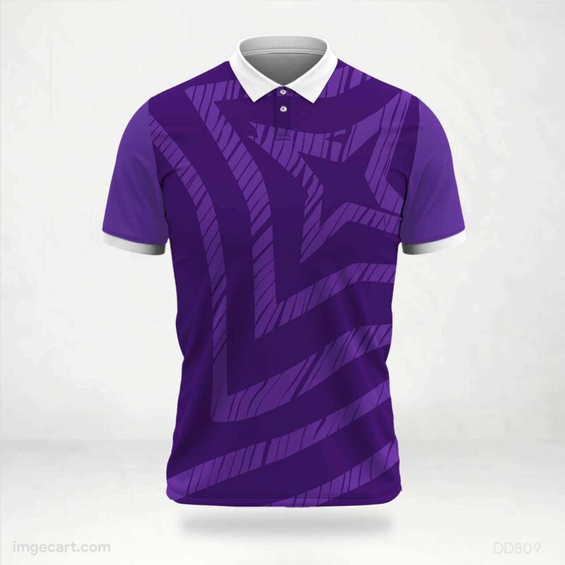 Purple Star Pattern Jersey design