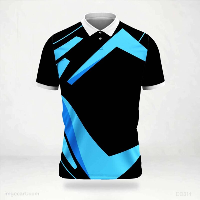Black and Blue Abstract Jersey design