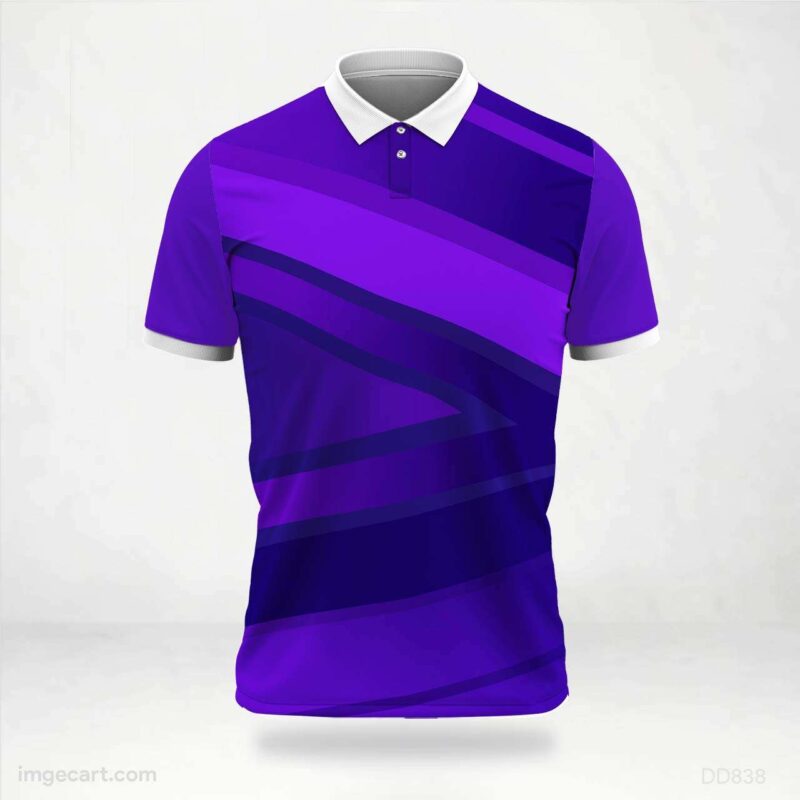 Purple Diagonal Stripe Jersey design