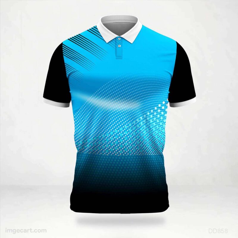 Black and Blue Jersey Design