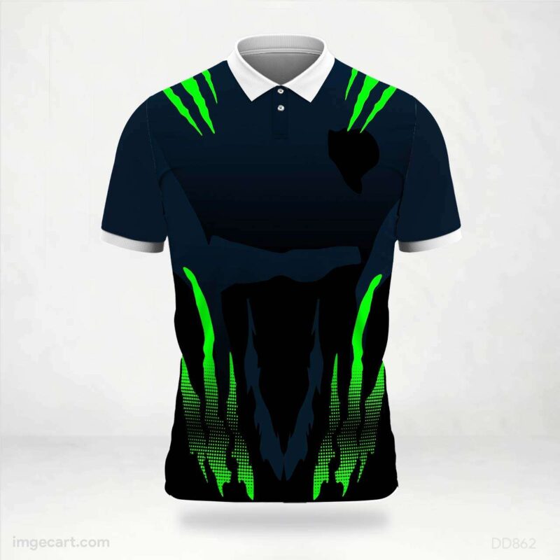 Black and Green Jersey Design