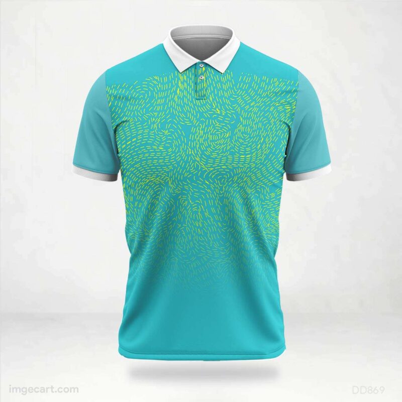 Aqua and Yellow Jersey Design