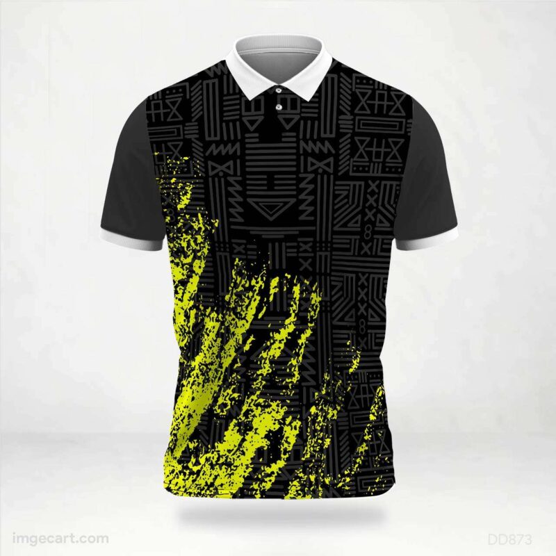 Black and Yellow Jersey Design