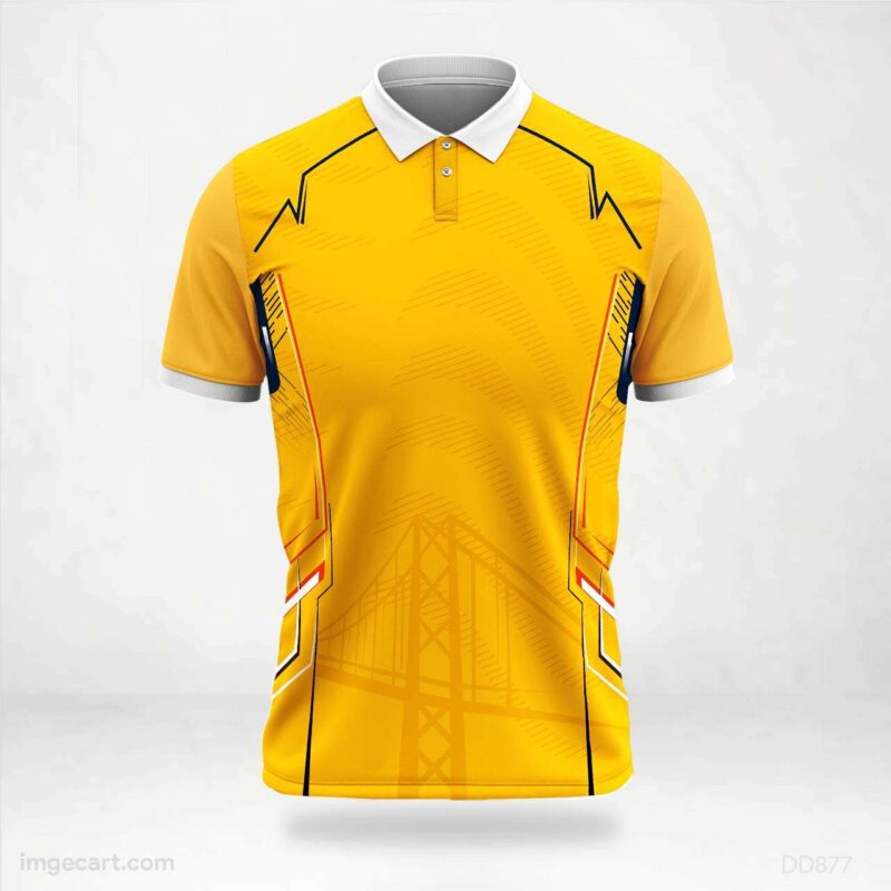 Yellow and White Jersey Design