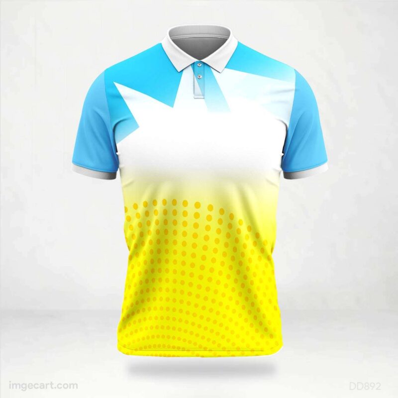 Blue Yellow Star Jersey Design