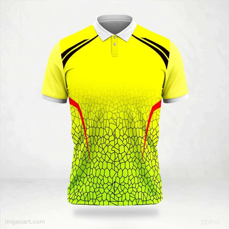 Yellow Green Cell Jersey Design