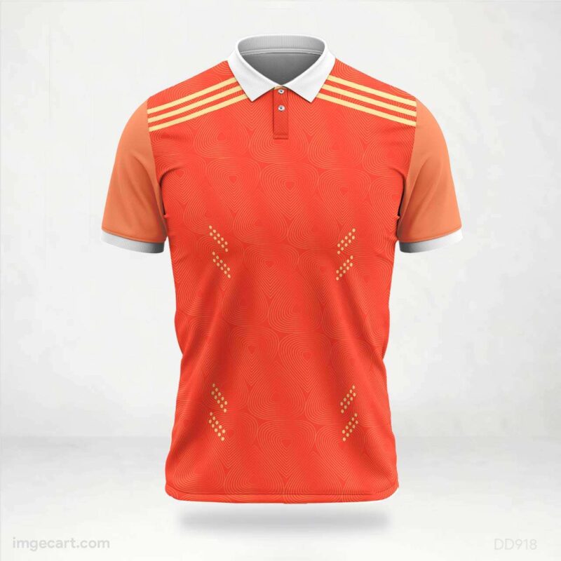 Orange Patterned Jersey Design