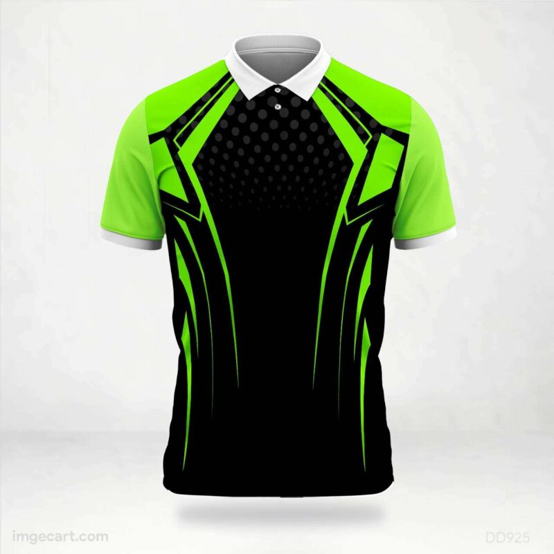 Green Black Graphic Jersey Design