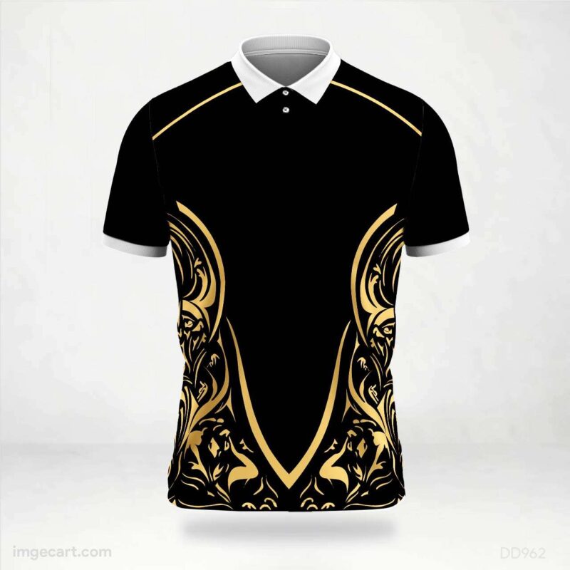 Golden-Black Jersey Design