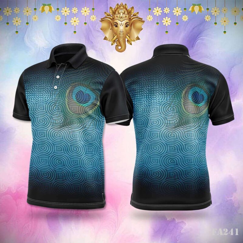 Peacock Swirl Festivals Jersey Design