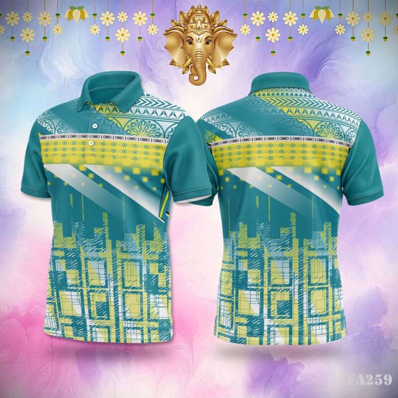 Cyan Glitch Festivals Jersey Design