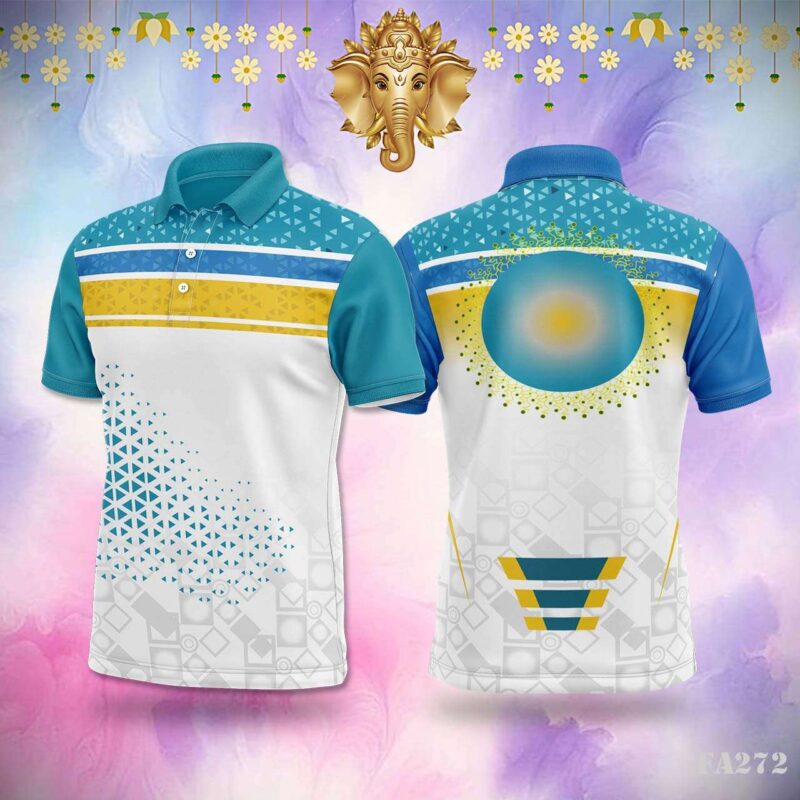 Aqua Floral Festivals Jersey Design