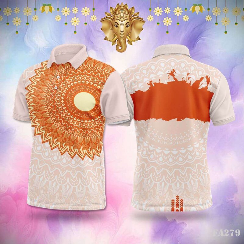 Warm Radiance Mandala Festivals Jersey Design