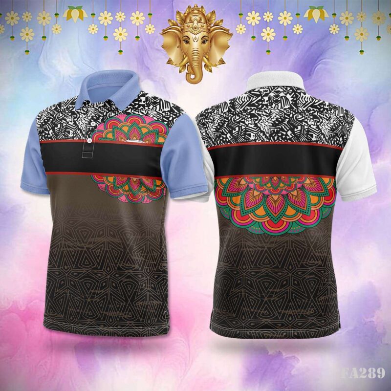 Abstract Mandala Pattern Jersey Design