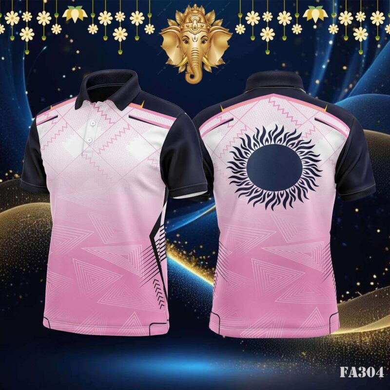 Pink Geometric Fade Festival Jersey Design