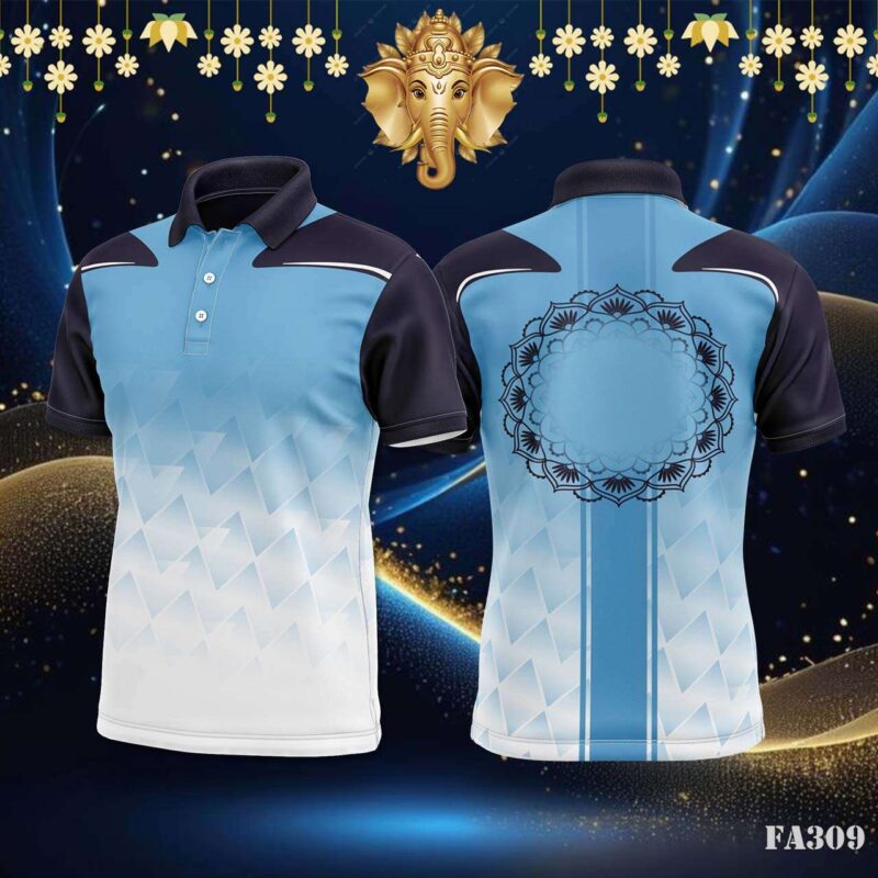 Arctic Gradient Abstract Jersey Design