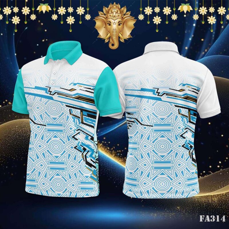 Futuristic Circuit Geometric Jersey Design.