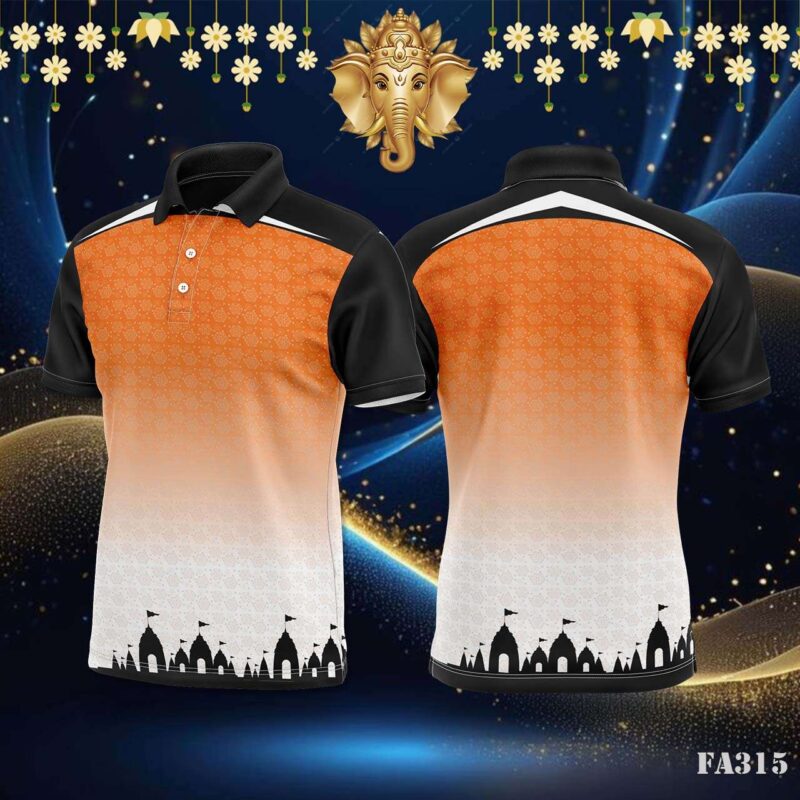 Temple Silhouettes Gradient Jersey Design.