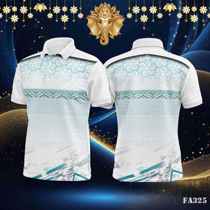 Scrolls and Pixel Art Fusion Jersey Design.