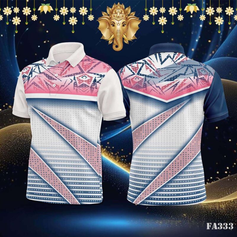 Abstract Spiked Geometric Jersey Design.