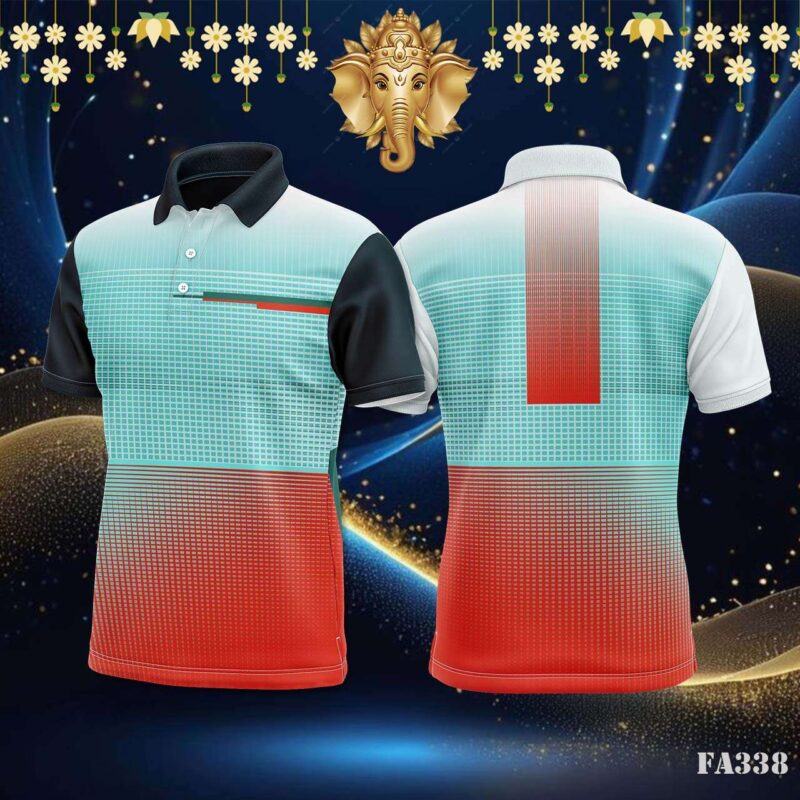 Geometric Grid Tech Jersey Design.