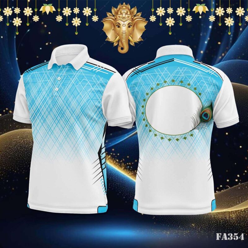 Cyber Grid Ice Blue Jersey Design.