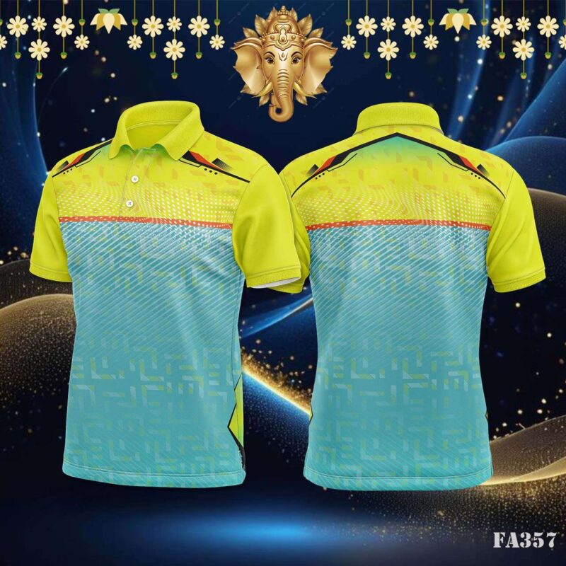 Electric Geometric Glitch Jersey Design.