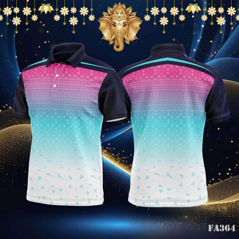 Geometric Triangle Fade Sportswear Jersey Design.