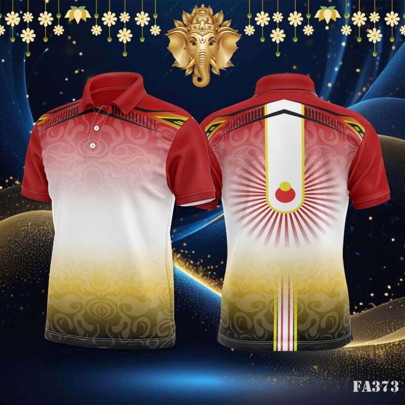 Gradient Swirls Tribal Jersey Design.