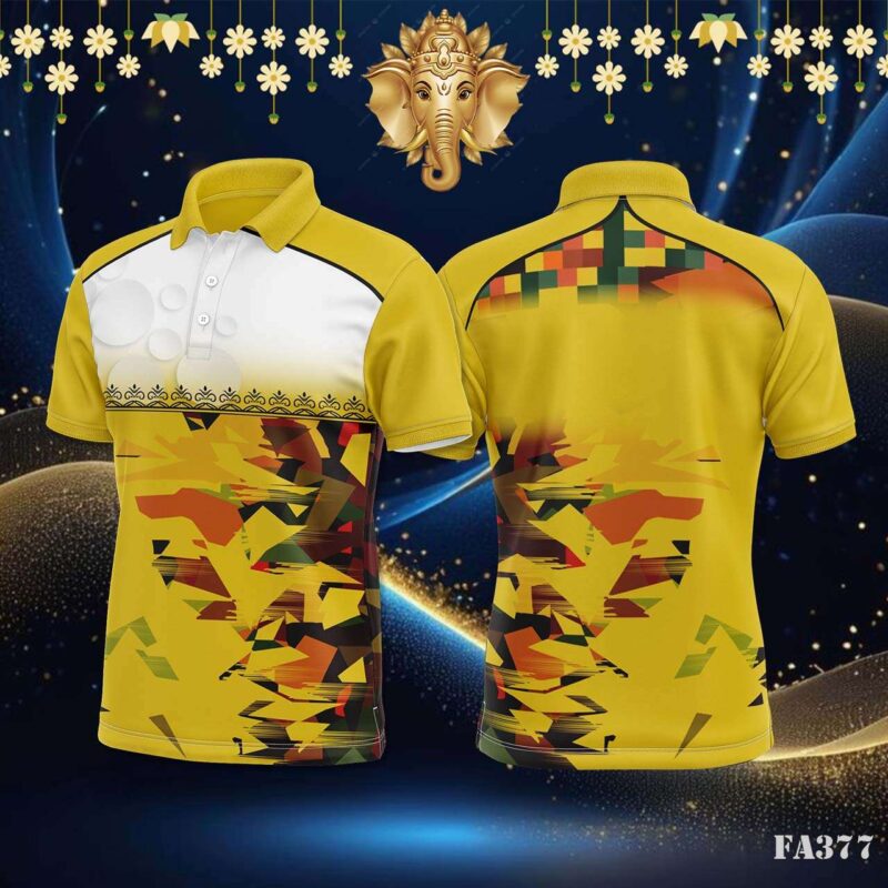 Geometric Burst Arc Sportswear Jersey Design.