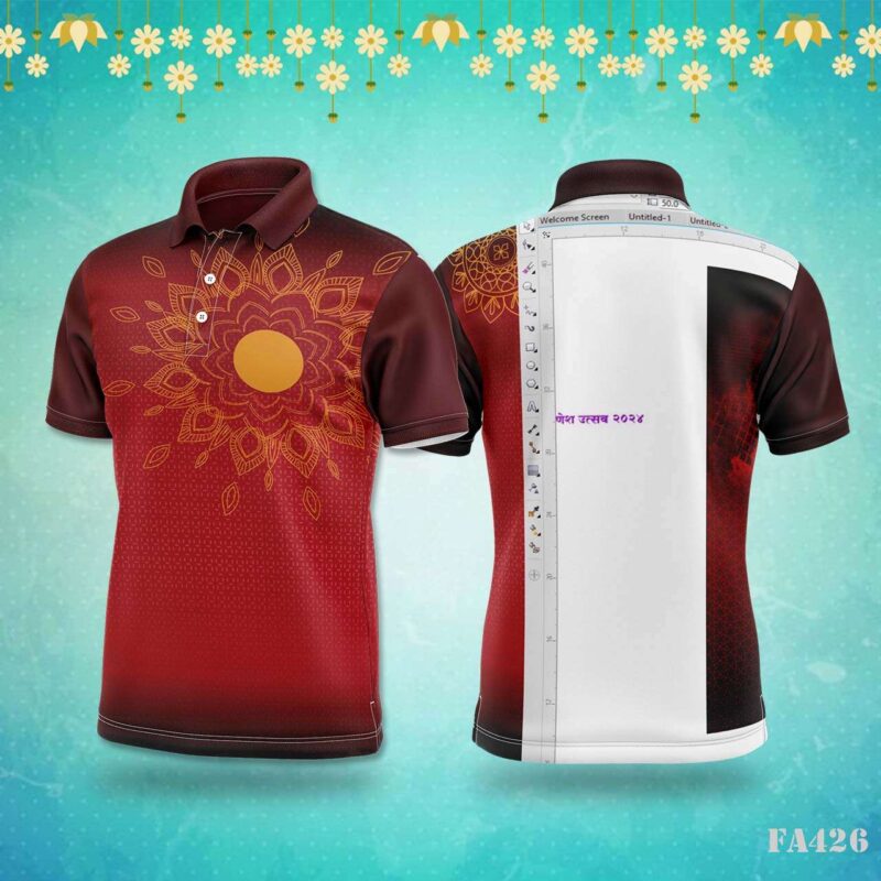 Tribal Paisley Sportswear Jersey Design.