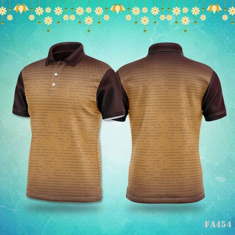 Orange Gray Gradient Mandala Jersey Design.