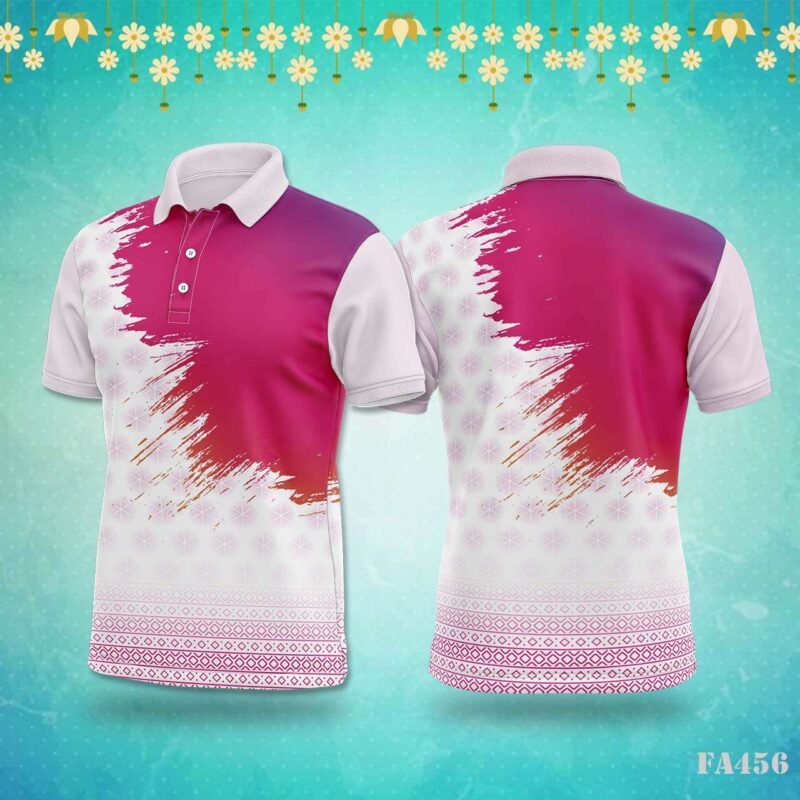 Green Blue Abstract Swirl Floral Jersey Design.