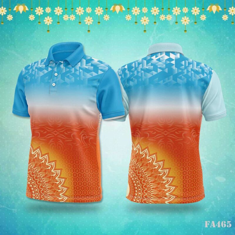 Yellow Pink Geometric Abstract Sportswear Jersey Design.