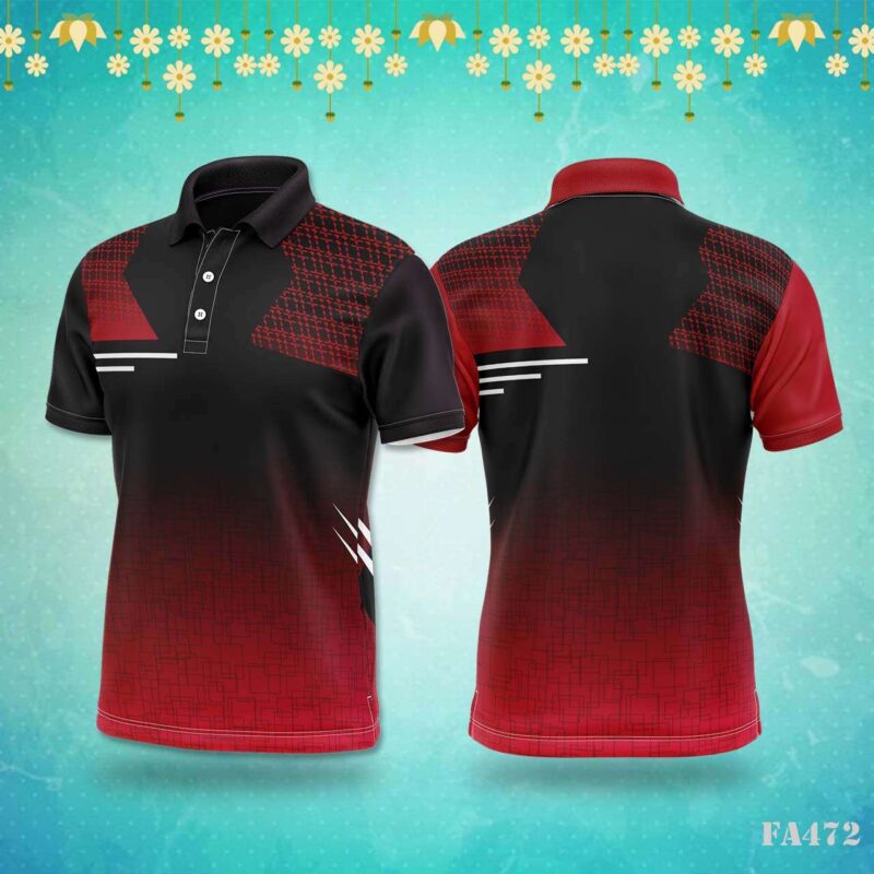 Blue Peach Diagonal Stripe Tribal Jersey Design.