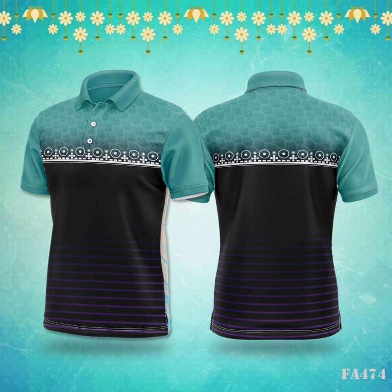 Orange and Blue Arrow Sportswear Jersey Design.