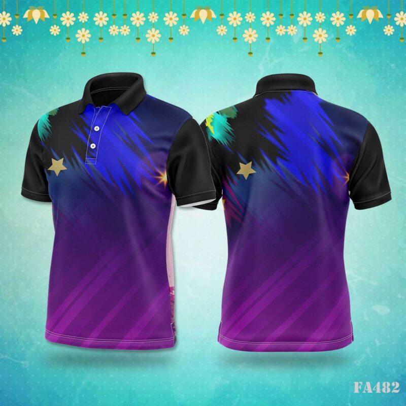 Purple & Blue Starry Festival Jersey Design