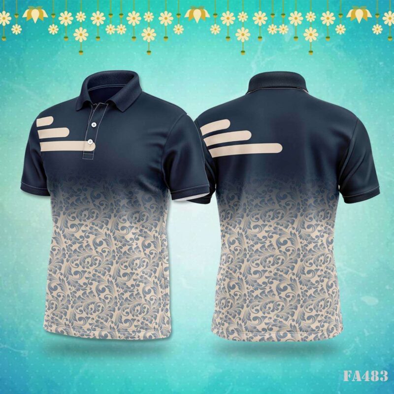 Elegant Damask Pattern Festival Jersey Design