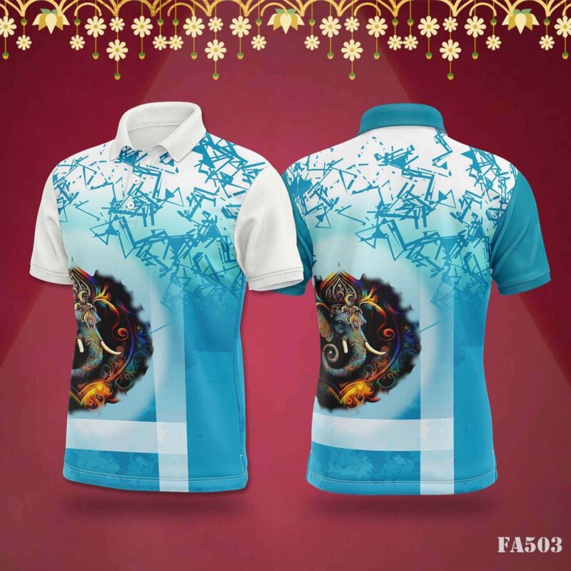 Teal Floral Mandala Festival Jersey